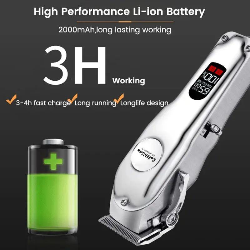 Professional Low Noise All Metal Rechargeable Dog Hair Clipper - Trusted Pet Products