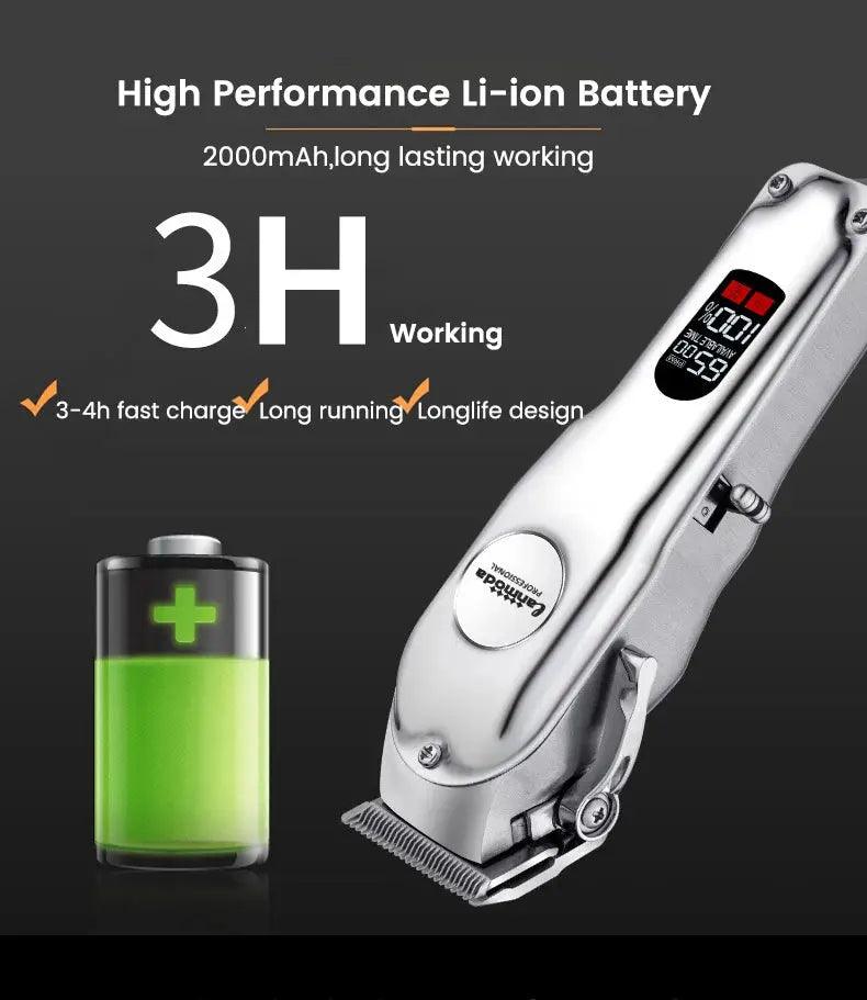 Professional Low Noise All Metal Rechargeable Dog Hair Clipper - Trusted Pet Products