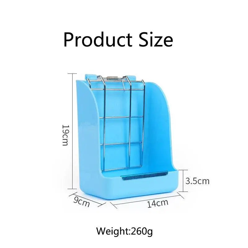 Rabbit Feeder Holder Hay Feeding Dispenser Container For Rabbit Guinea Pig Small Animals Hanging Cage Fixed Food Basin - Trusted Pet Products