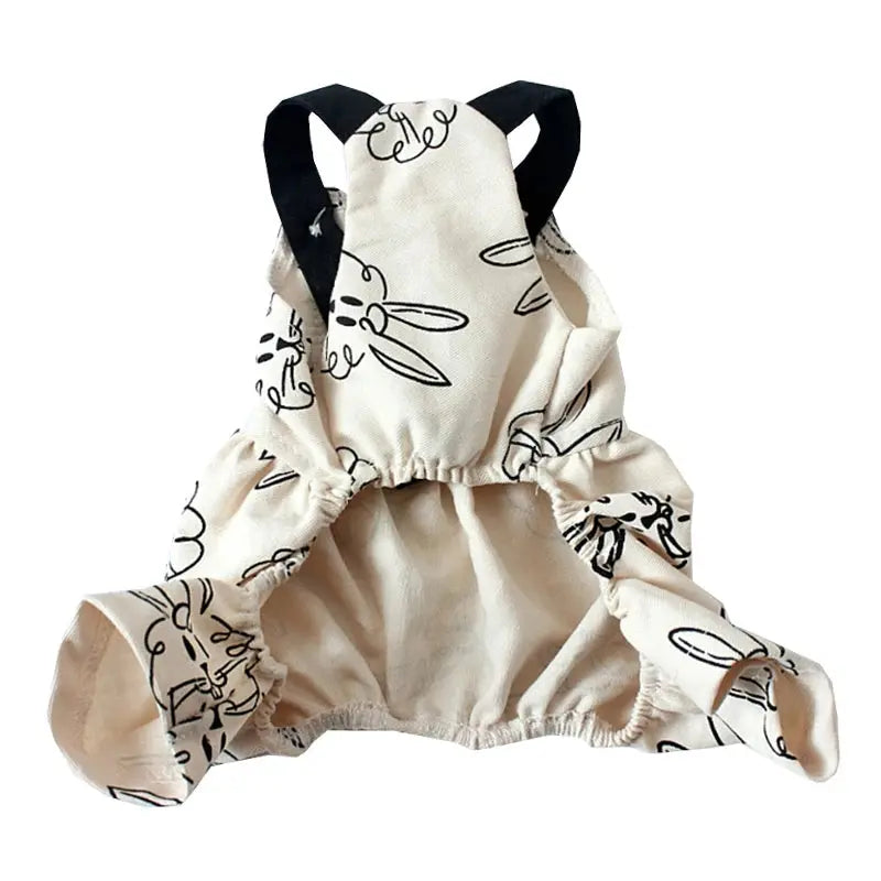 Rabbit Print  Jumpsuit and Dress for Dogs Trusted Pet Products