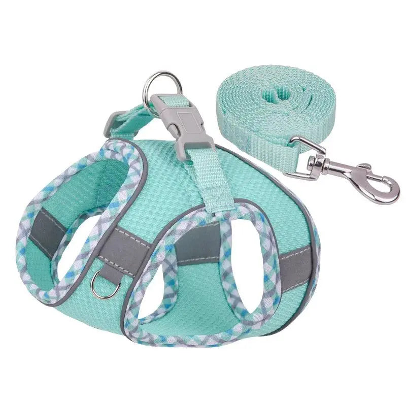 Reflective Breathable Adjustable Pet Harness Vest Chest Rope Set - Trusted Pet Products