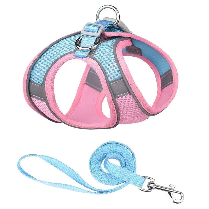 Reflective Breathable Adjustable Pet Harness Vest Chest Rope Set - Trusted Pet Products