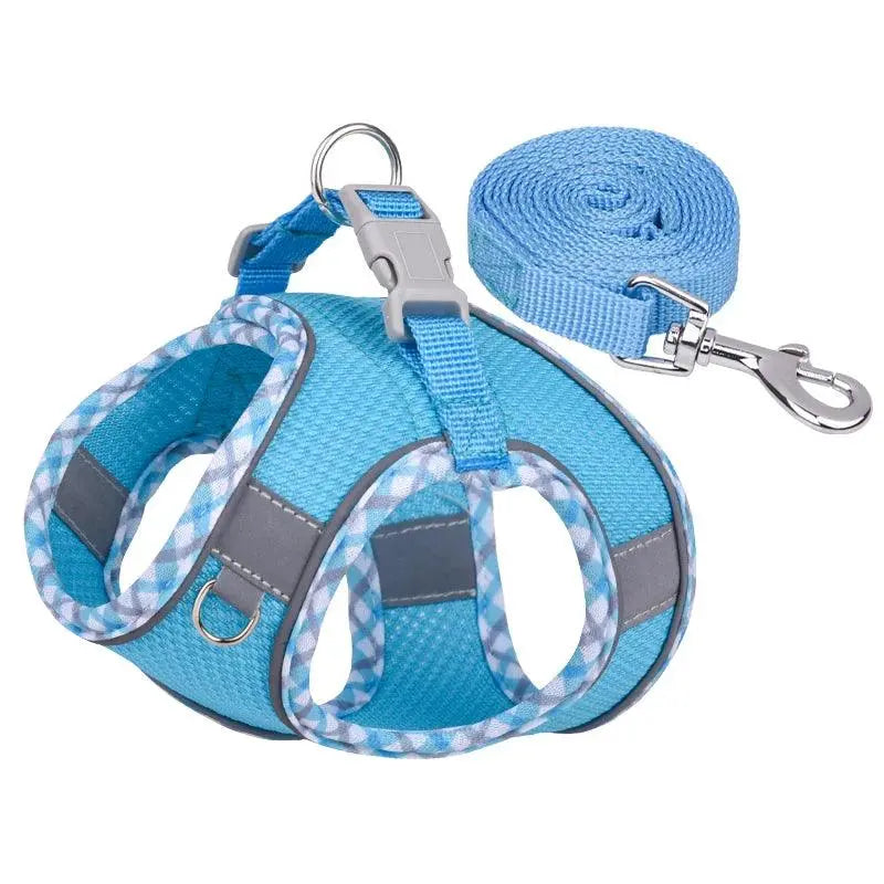 Reflective Breathable Adjustable Pet Harness Vest Chest Rope Set - Trusted Pet Products