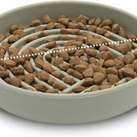 Slow Food Bowl Cat Anti-Knockover Anti-Slip Anti-choking Silicone Food Plate for Dogs - Trusted Pet Products