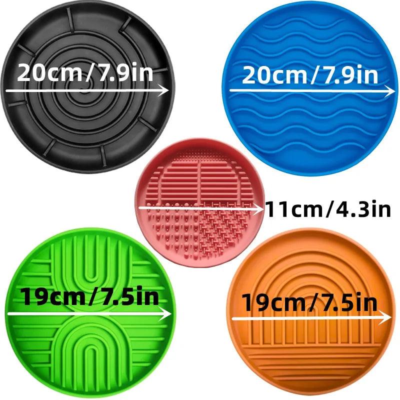 Slow Food Bowl Cat Anti-Knockover Anti-Slip Anti-choking Silicone Food Plate for Dogs - Trusted Pet Products