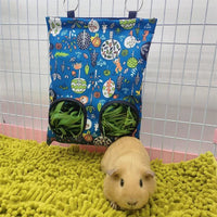 2/3 Holes Hanging Hay Bag for Bunny Guinea Pigs Small Animal Feeder Rabbit Food Dispensers Bag Cage Accessories Pet Feeding Bag - Trusted Pet Products