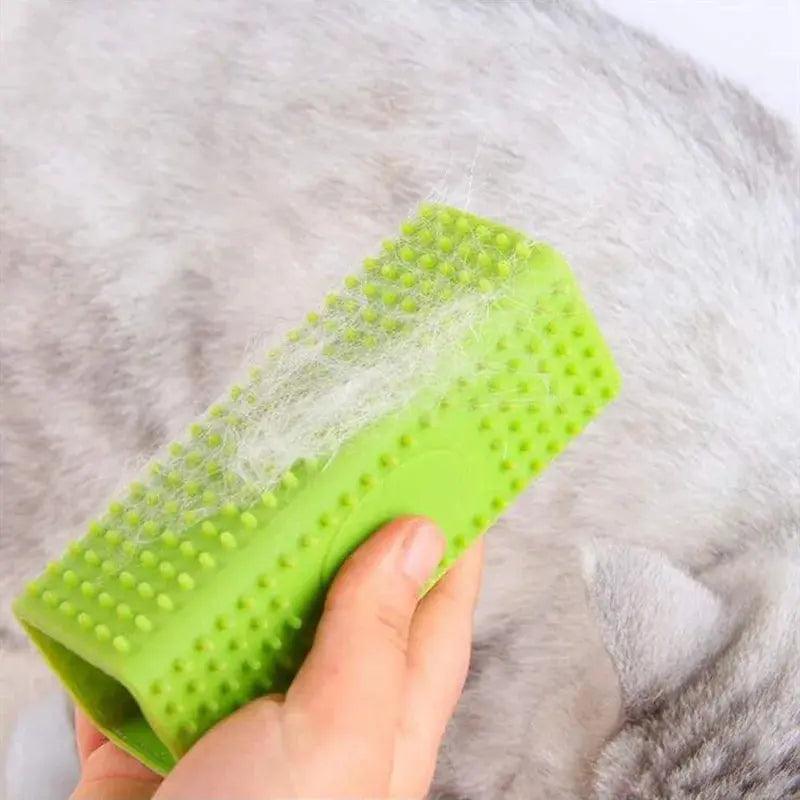 Silicone Hollow Rubber Brush Dog Hair Remover for Cars Furniture Carpet Clothes - Trusted Pet Products