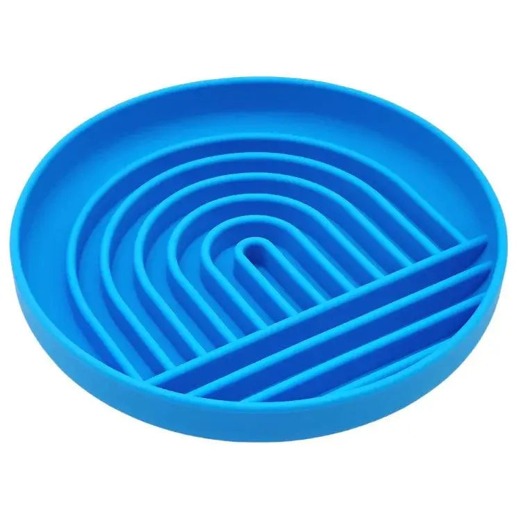 Slow Food Bowl Cat Anti-Knockover Anti-Slip Anti-choking Silicone Food Plate for Dogs - Trusted Pet Products