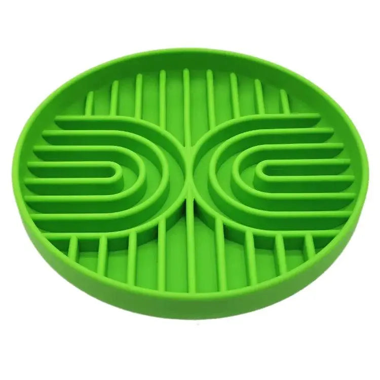 Slow Food Bowl Cat Anti-Knockover Anti-Slip Anti-choking Silicone Food Plate for Dogs - Trusted Pet Products