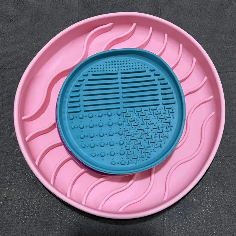 Slow Food Bowl Cat Anti-Knockover Anti-Slip Anti-choking Silicone Food Plate for Dogs Trusted Pet Products