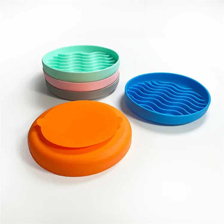 Slow Food Bowl Cat Anti-Knockover Anti-Slip Anti-choking Silicone Food Plate for Dogs Trusted Pet Products