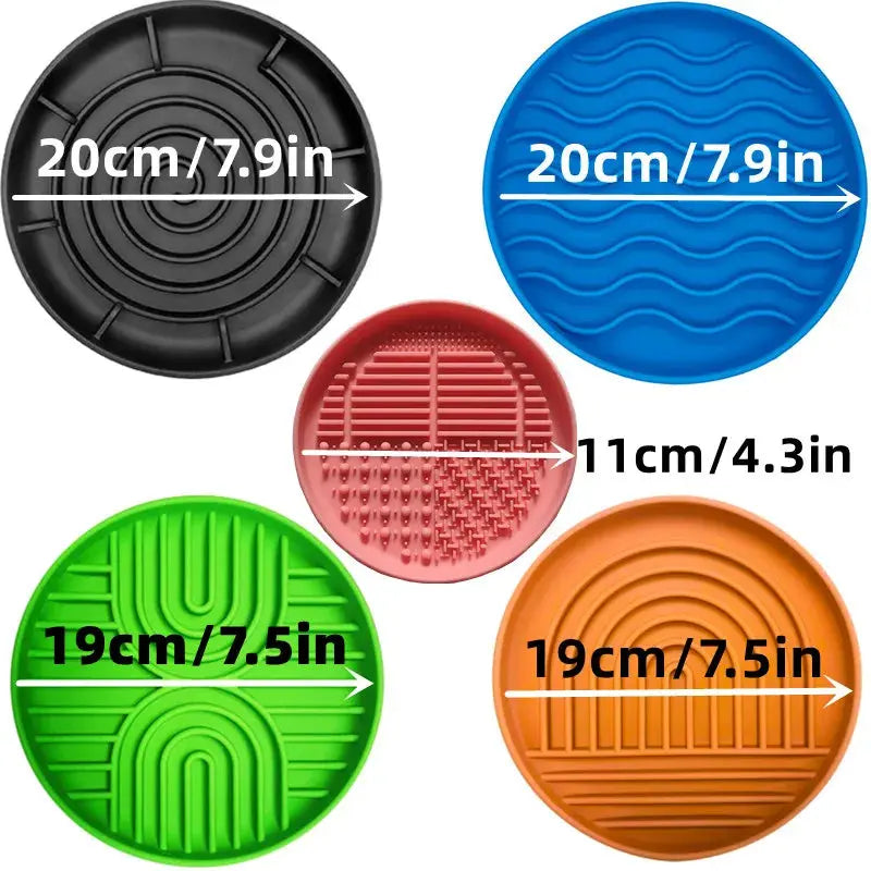 Slow Food Bowl Cat Anti-Knockover Anti-Slip Anti-choking Silicone Food Plate for Dogs Trusted Pet Products