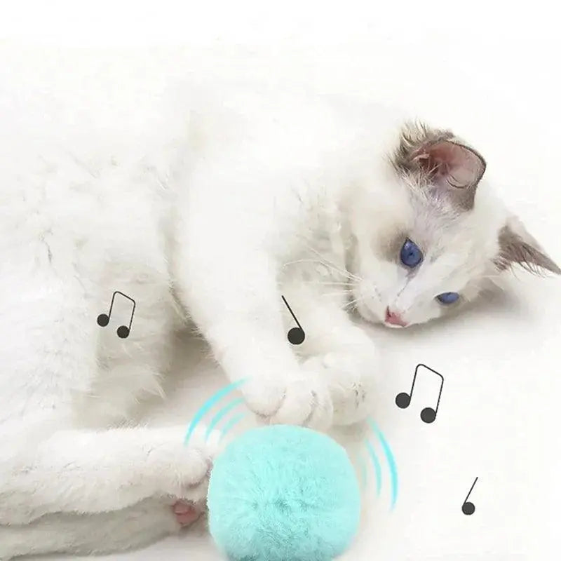 Smart Cat Toys Plush Electric Catnip Training Toy Kitten Touch Sounding Pet Product Squeak Toy Ball - Trusted Pet Products