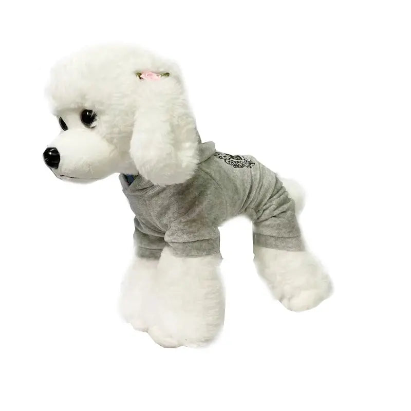 Soft Velvet Dog Jumpsuit Hoodie Winter Dog Clothes Trusted Pet Products