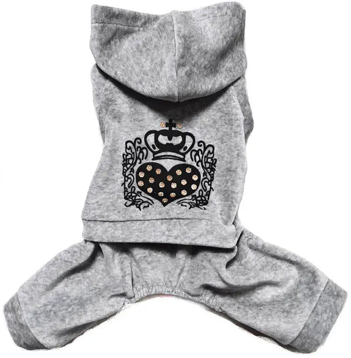 Soft Velvet Dog Jumpsuit Hoodie Winter Dog Clothes Trusted Pet Products