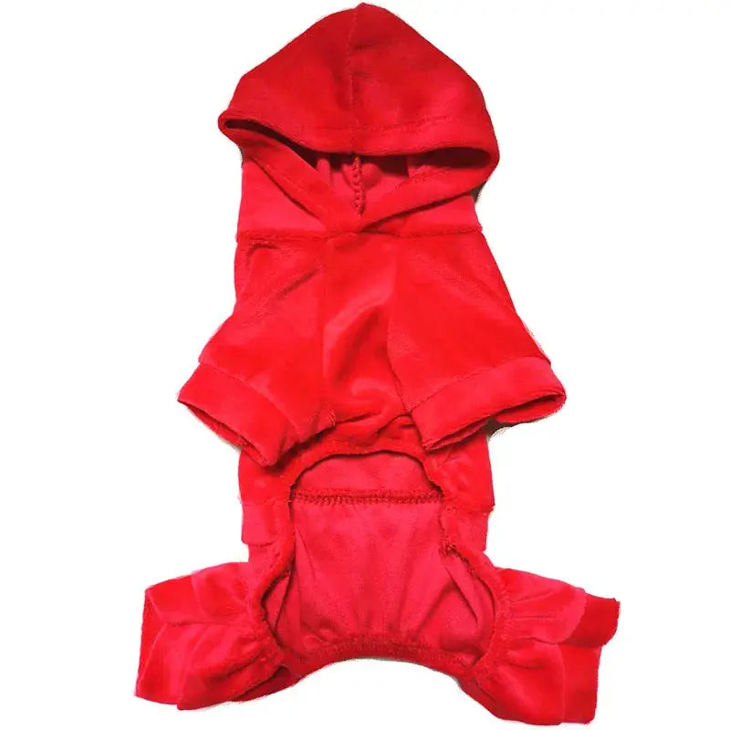 Soft Velvet Dog Jumpsuit Hoodie Winter Dog Clothes Trusted Pet Products