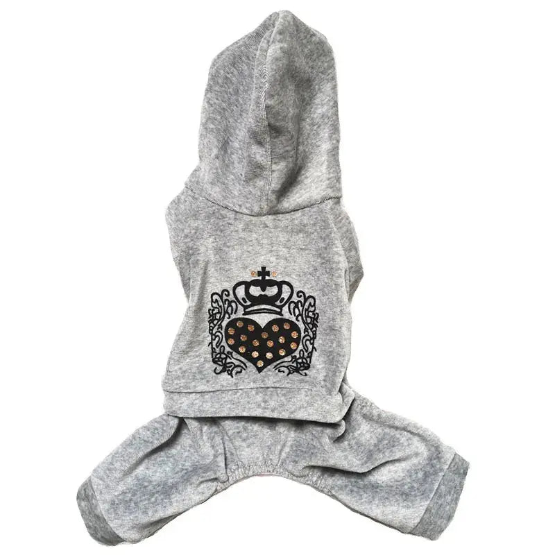 Soft Velvet Dog Jumpsuit Hoodie Winter Dog Clothes Trusted Pet Products