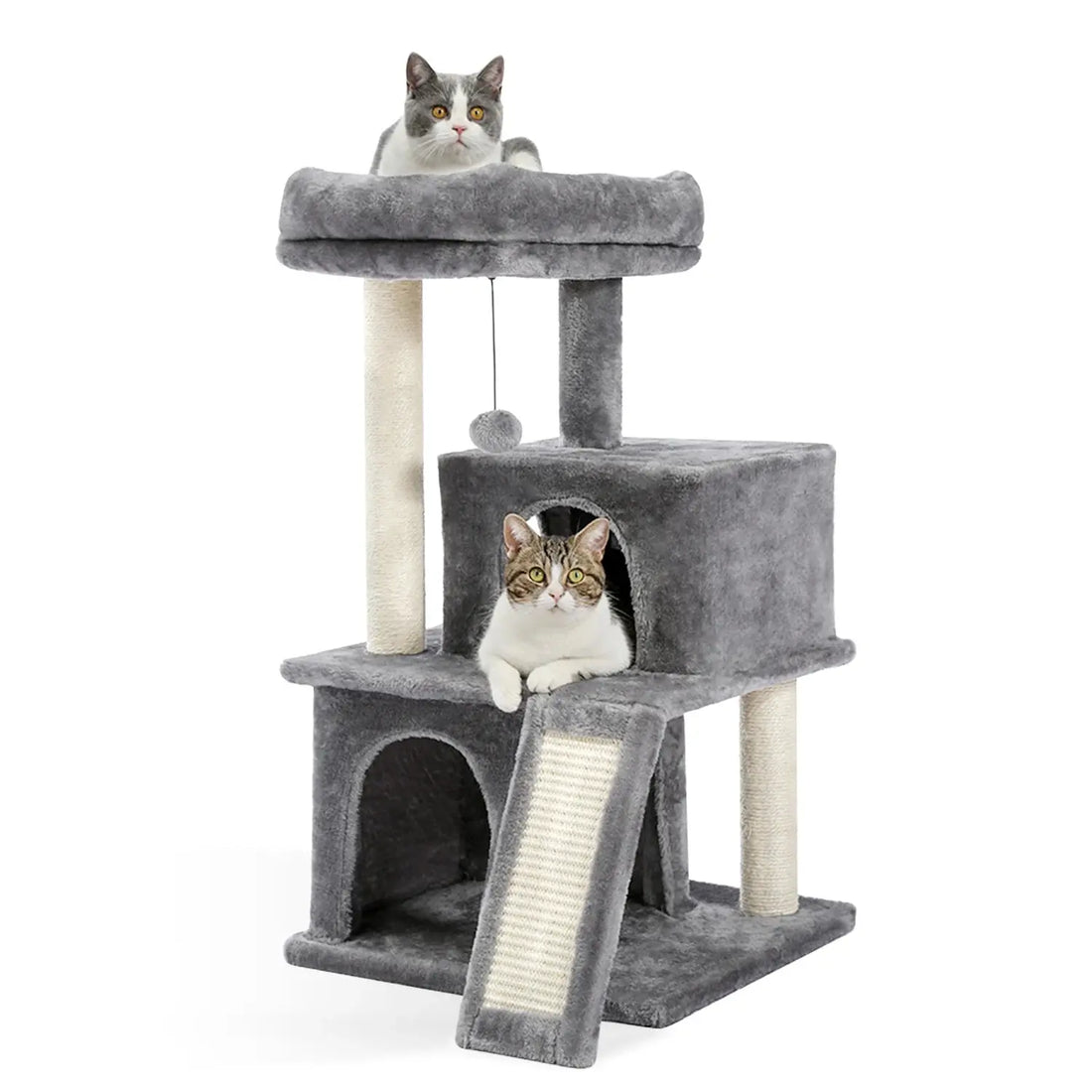 Speedy Pet Multifunctional Chair Creative Cube House with Scratching Removable Pad Cushions Pet Activity Cat Tree with Ball - Trusted Pet Products