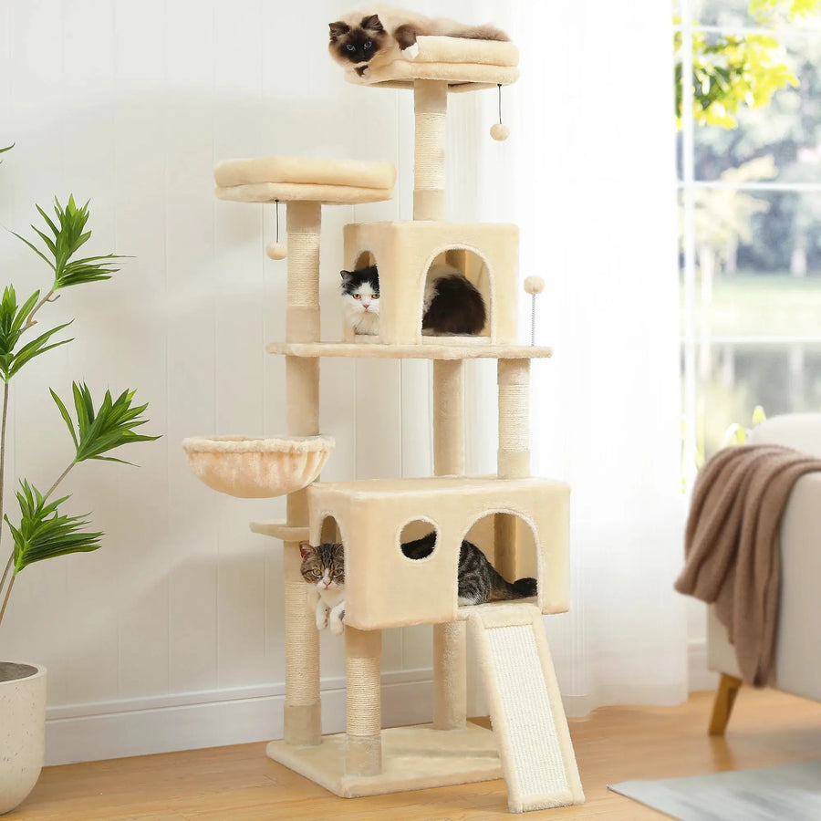 Speedy Pet Multifunctional Chair Creative Cube House with Scratching Removable Pad Cushions Pet Activity Cat Tree with Ball - Trusted Pet Products