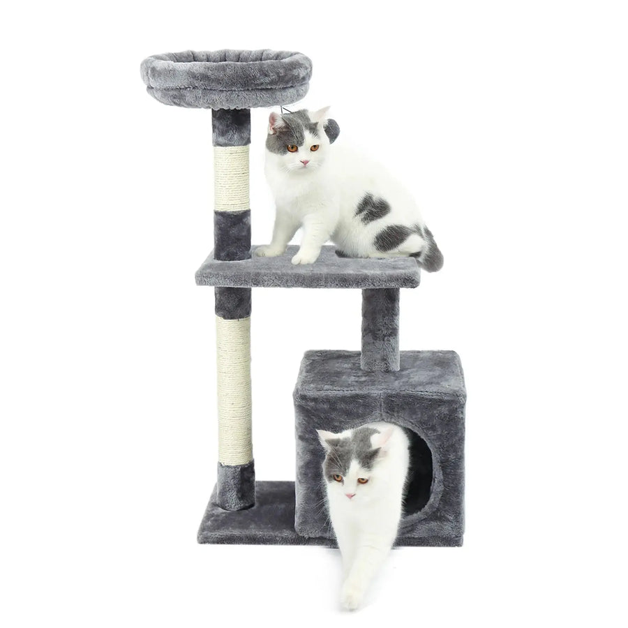 Speedy Pet Multifunctional Chair Creative Cube House with Scratching Removable Pad Cushions Pet Activity Cat Tree with Ball - Trusted Pet Products