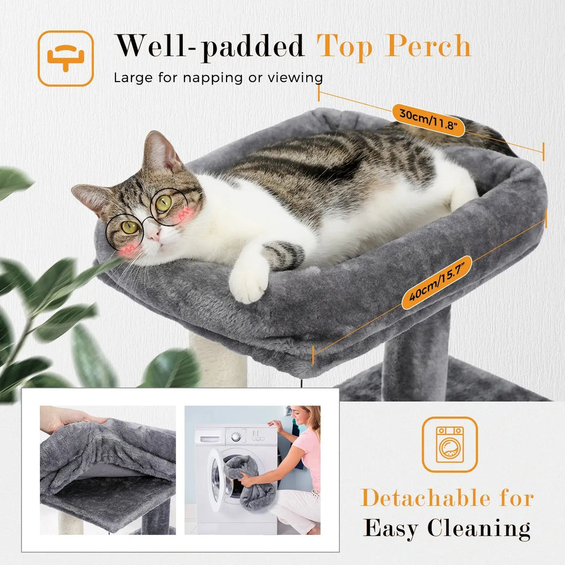 Speedy Pet Multifunctional Chair Creative Cube House with Scratching Removable Pad Cushions Pet Activity Cat Tree with Ball - Trusted Pet Products