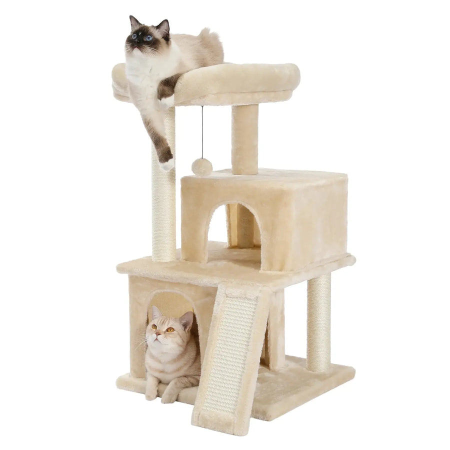 Speedy Pet Multifunctional Chair Creative Cube House with Scratching Removable Pad Cushions Pet Activity Cat Tree with Ball - Trusted Pet Products