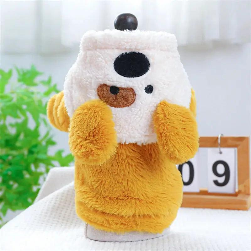 Super Soft Fleece Plush Warm Dog Overalls Pet Clothing - Trusted Pet Products