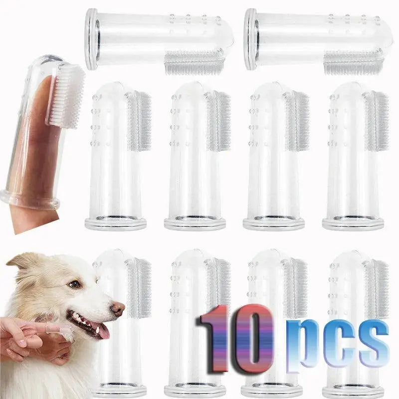 Super Soft Silicone Finger Toothbrush Brush - Trusted Pet Products