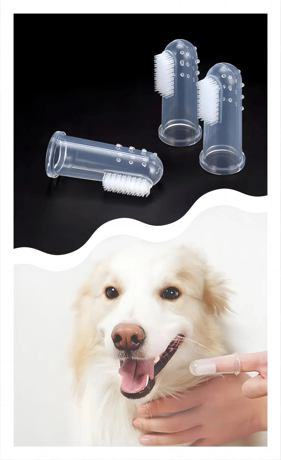 Super Soft Silicone Finger Toothbrush Brush Trusted Pet Products