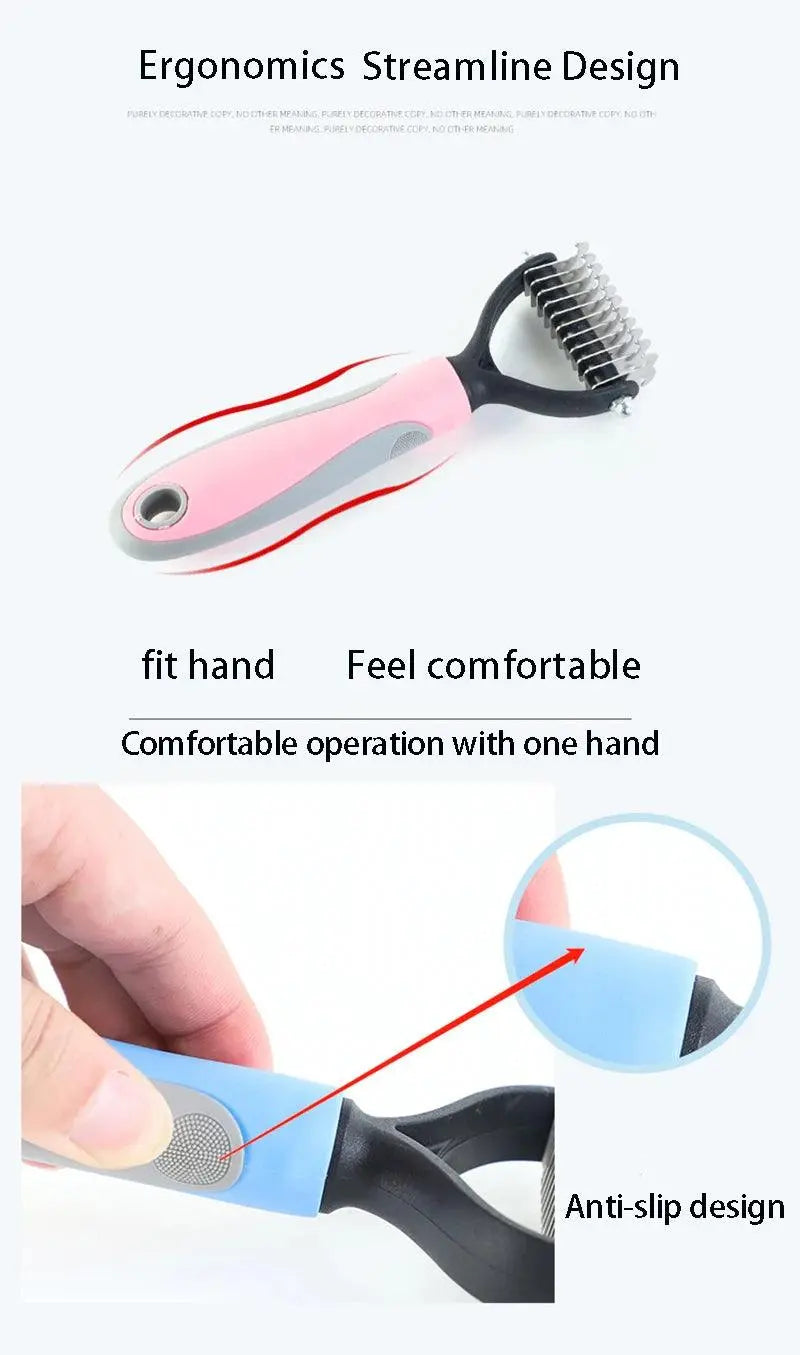 The Best Pet Grooming Brush Dog Brush Double-Sided Hair Removal Comb And Hair Removal Tool Used To Remove Mats And Tangles - Trusted Pet Products