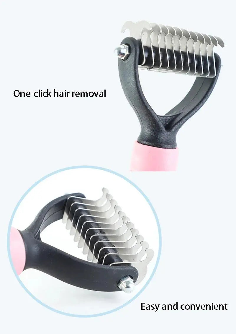 The Best Pet Grooming Brush Dog Brush Double-Sided Hair Removal Comb And Hair Removal Tool Used To Remove Mats And Tangles - Trusted Pet Products