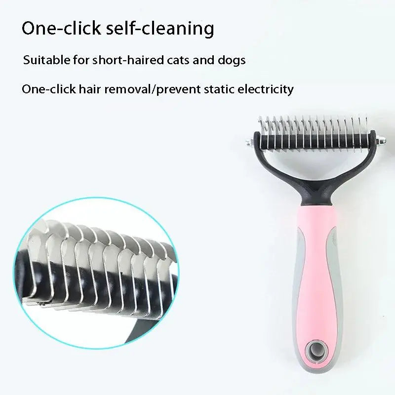 The Best Pet Grooming Brush Dog Brush Double-Sided Hair Removal Comb And Hair Removal Tool Used To Remove Mats And Tangles - Trusted Pet Products