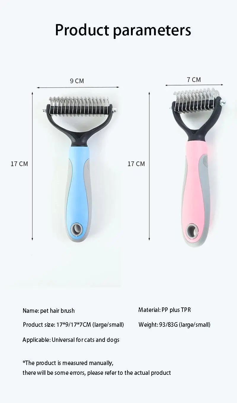 The Best Pet Grooming Brush Dog Brush Double-Sided Hair Removal Comb And Hair Removal Tool Used To Remove Mats And Tangles - Trusted Pet Products