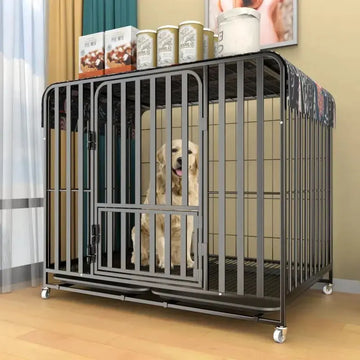 Thick Dog Cage with toilet separation tray Trusted Pet Products