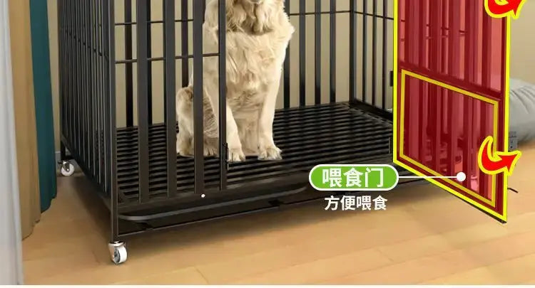 Thick Dog Cage with toilet separation tray Trusted Pet Products