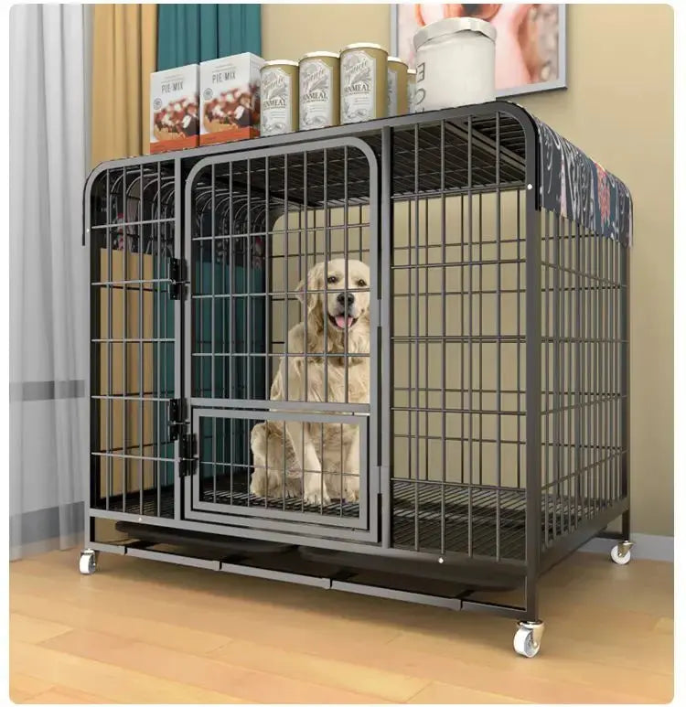 Thick Dog Cage with toilet separation tray Trusted Pet Products