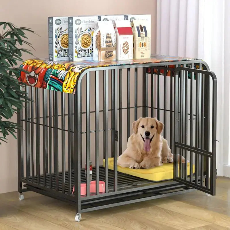 Thick Dog Cage with toilet separation tray Trusted Pet Products