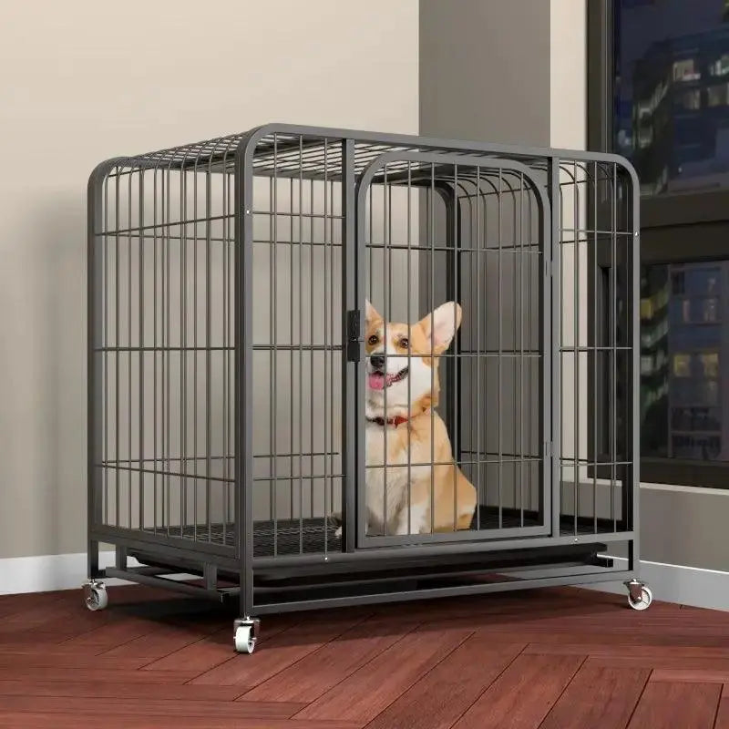 Thick Dog Cage with toilet separation tray - Trusted Pet Products