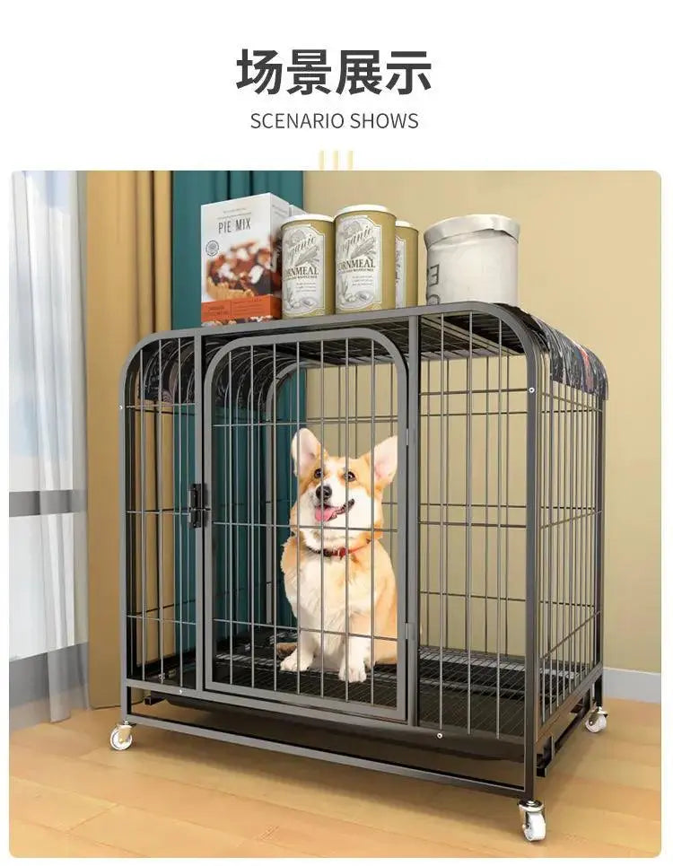 Thick Dog Cage with toilet separation tray - Trusted Pet Products