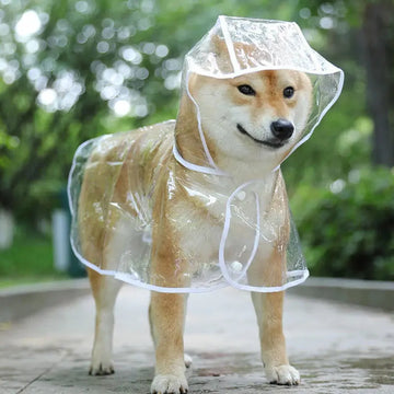 Transparent Raincoat Pet Hooded Waterproof Jacket Poncho Trusted Pet Products