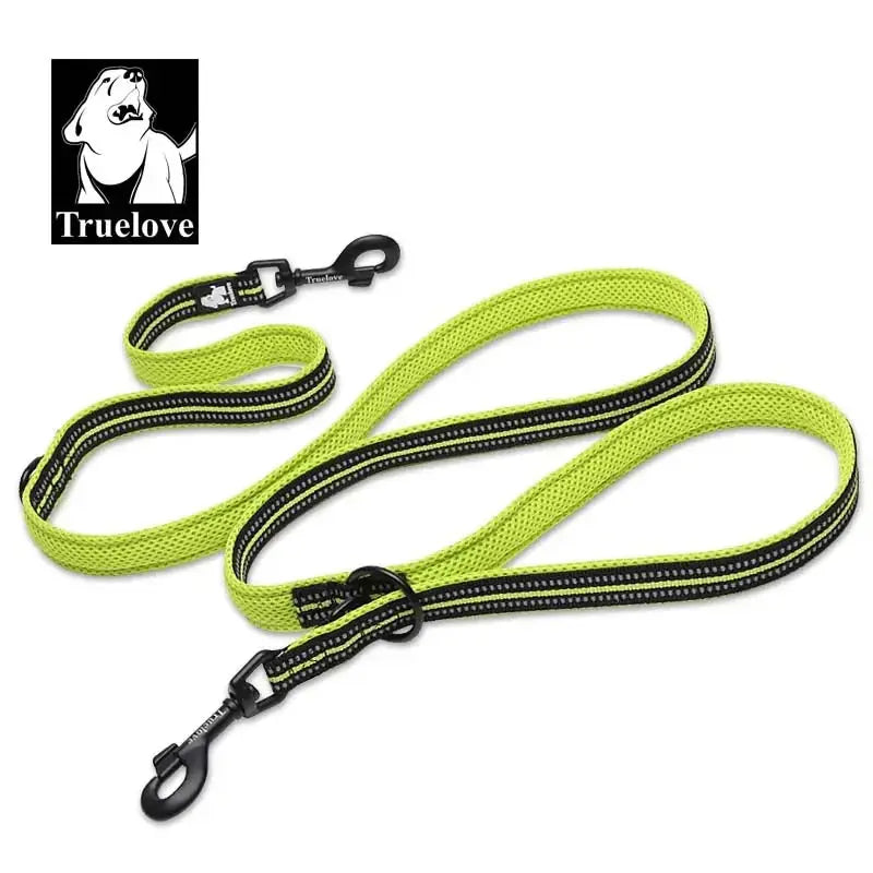 Truelove 7 In 1 Multi-Function Adjustable Dog Lead Hand Free Pet Training Leash Reflective Multi-Purpose Dog Leash Walk 2 Dogs - Trusted Pet Products