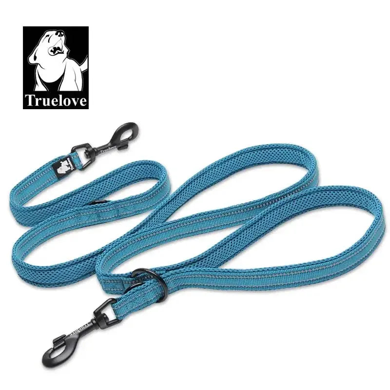 Truelove 7 In 1 Multi-Function Adjustable Dog Lead Hand Free Pet Training Leash Reflective Multi-Purpose Dog Leash Walk 2 Dogs - Trusted Pet Products