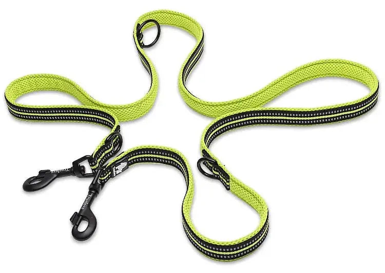 Truelove 7 In 1 Multi-Function Adjustable Dog Lead Hand Free Pet Training Leash Reflective Multi-Purpose Dog Leash Walk 2 Dogs - Trusted Pet Products