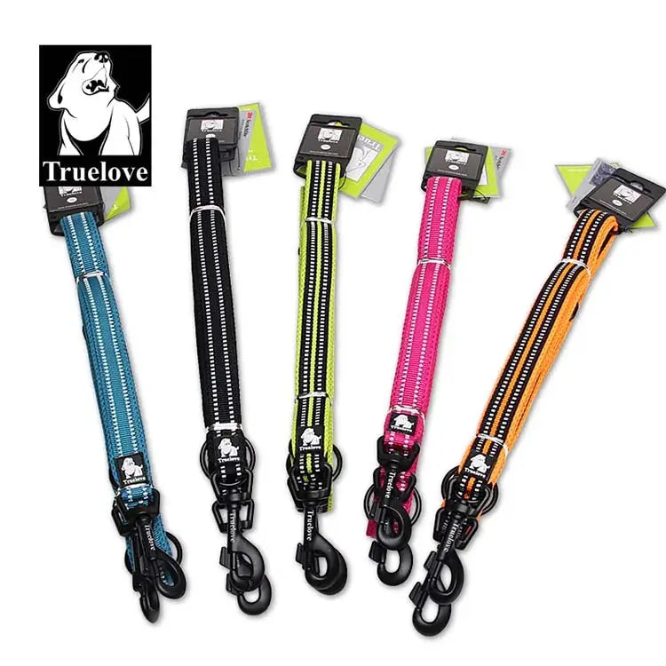 Truelove 7 In 1 Multi-Function Adjustable Dog Lead Hand Free Pet Training Leash Reflective Multi-Purpose Dog Leash Walk 2 Dogs - Trusted Pet Products