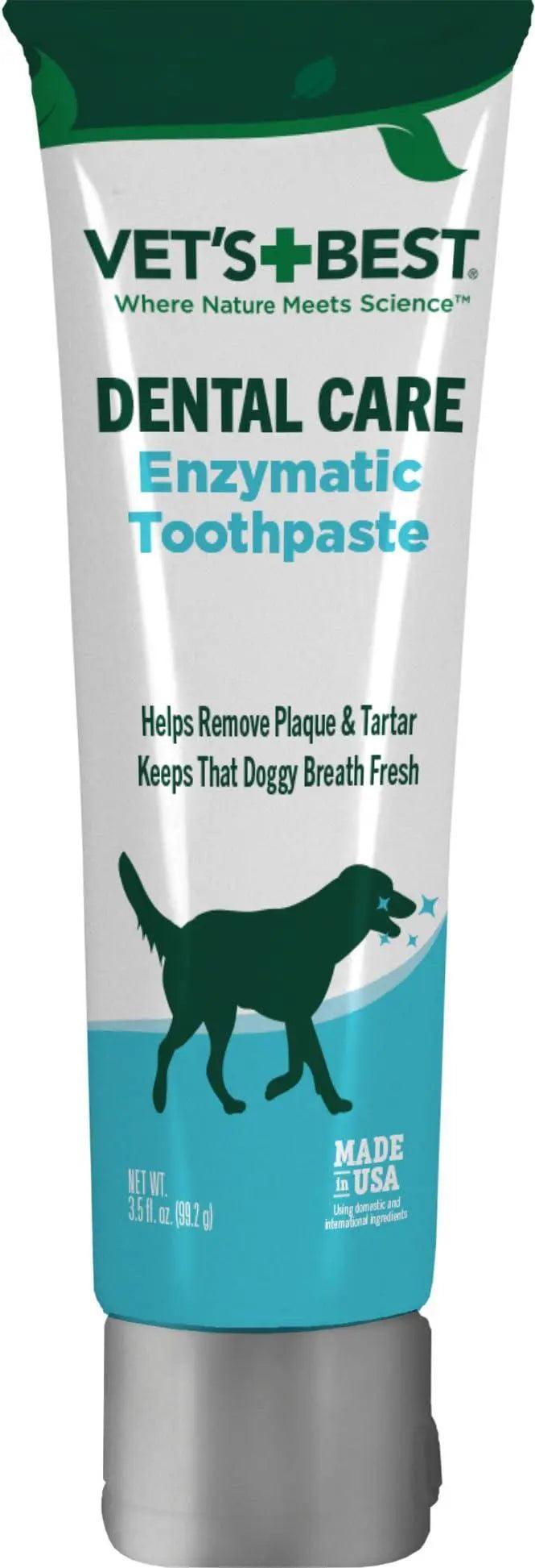 Vet's Best Dog Toothbrush & Enzymatic Toothpaste Kit - Trusted Pet Products