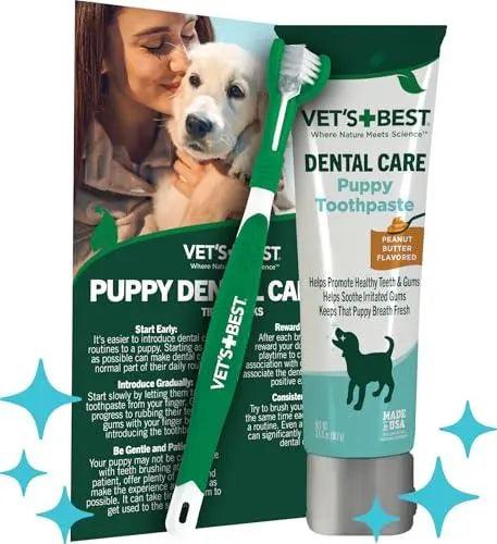 Vet's Best Dog Toothbrush & Enzymatic Toothpaste Kit - Trusted Pet Products