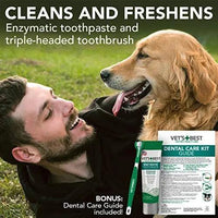 Vet's Best Dog Toothbrush & Enzymatic Toothpaste Kit - Trusted Pet Products