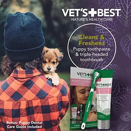 Vet's Best Dog Toothbrush & Enzymatic Toothpaste Kit - Trusted Pet Products