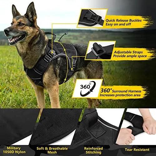 WINGOIN Purple Tactical Dog Harness Vest for Small Dogs No Pull - Trusted Pet Products