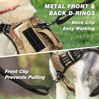 WINGOIN Purple Tactical Dog Harness Vest for Small Dogs No Pull - Trusted Pet Products